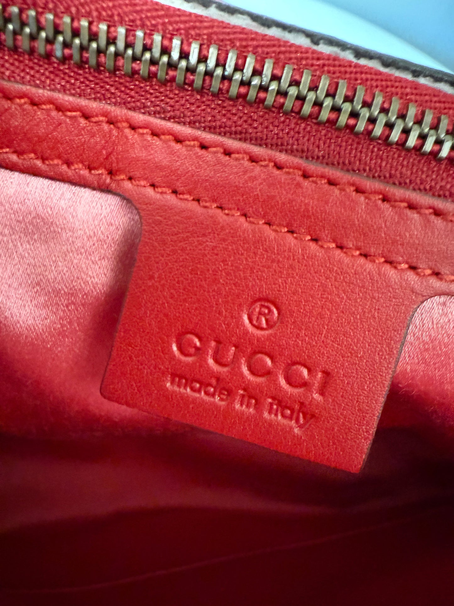 Gucci Marmont GG oriental ted silk bag (pre-owned)