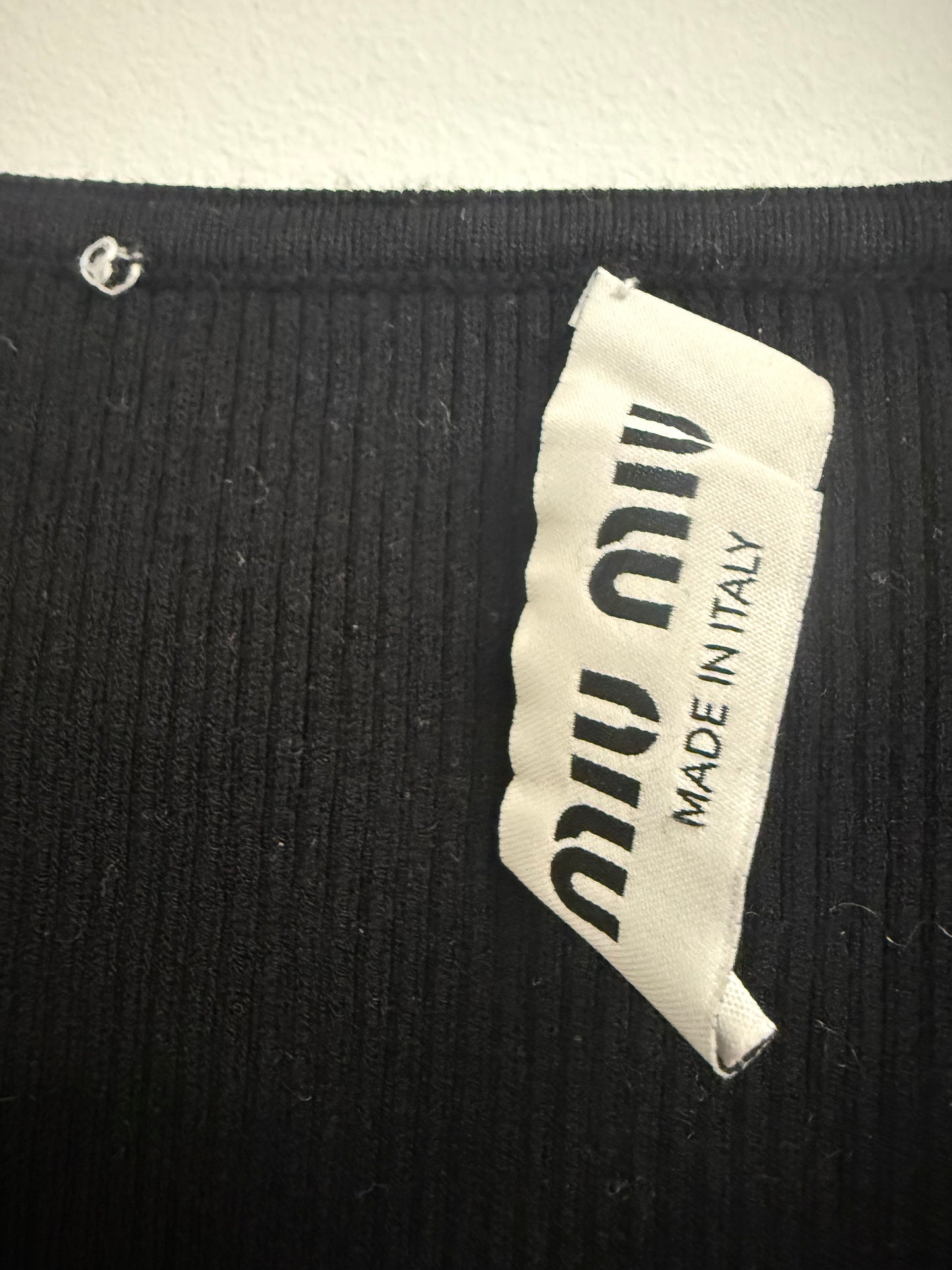 Miu miu viscose crop top (pre-owned)