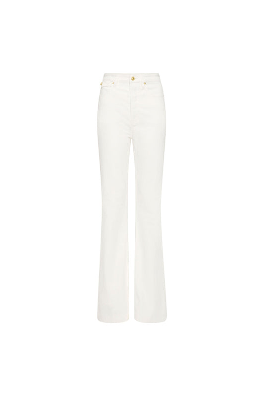Rebecca Vallance Cream Giselle flare jean (pre-owned)