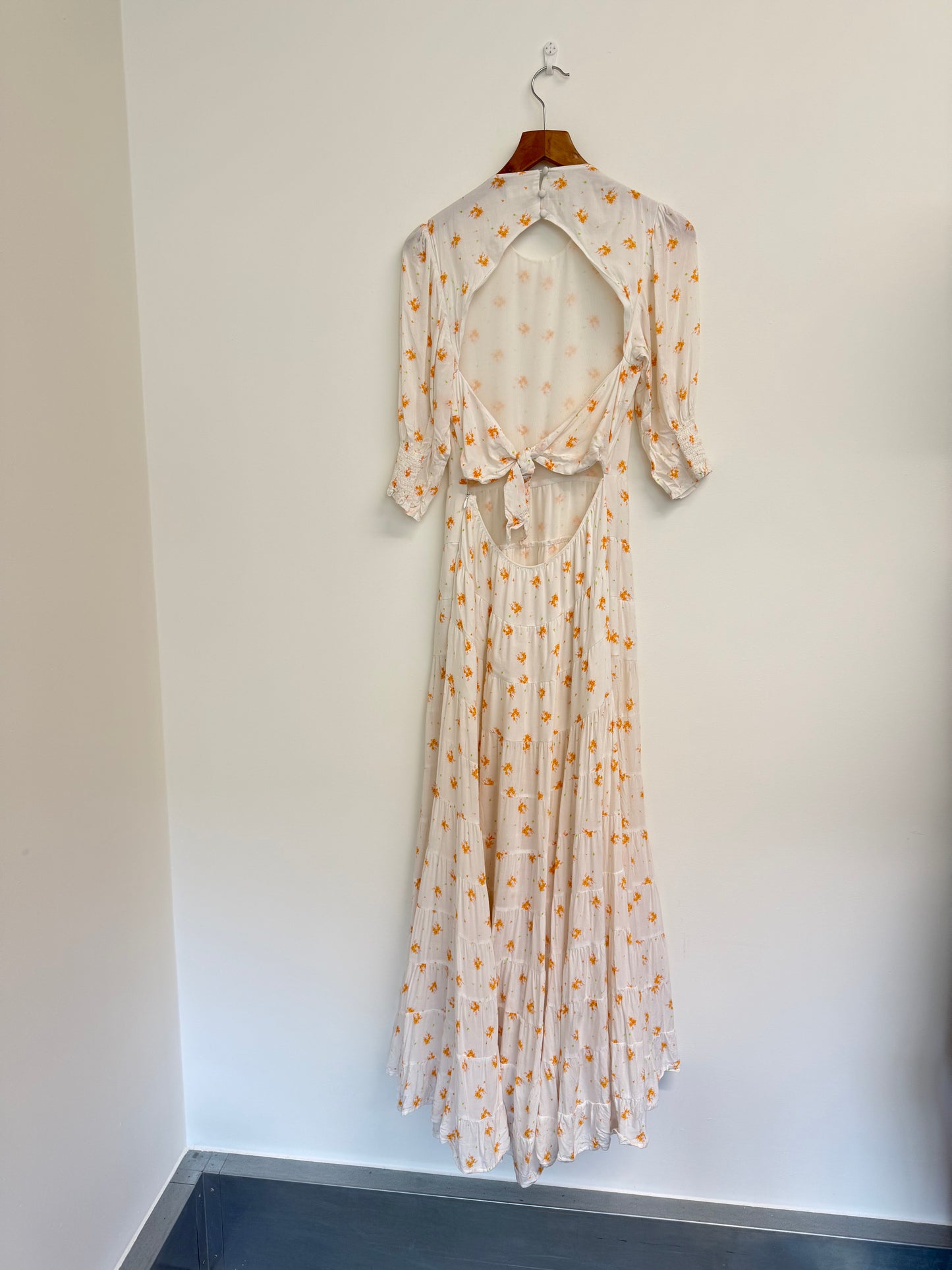 Rixo Tiered floral print maxi dress (pre-owned)