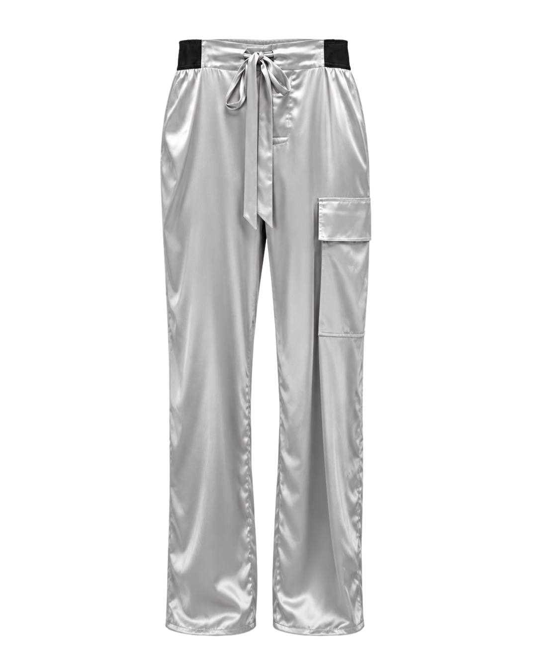 Tom Ford Silver Silk drawstring cargo pant