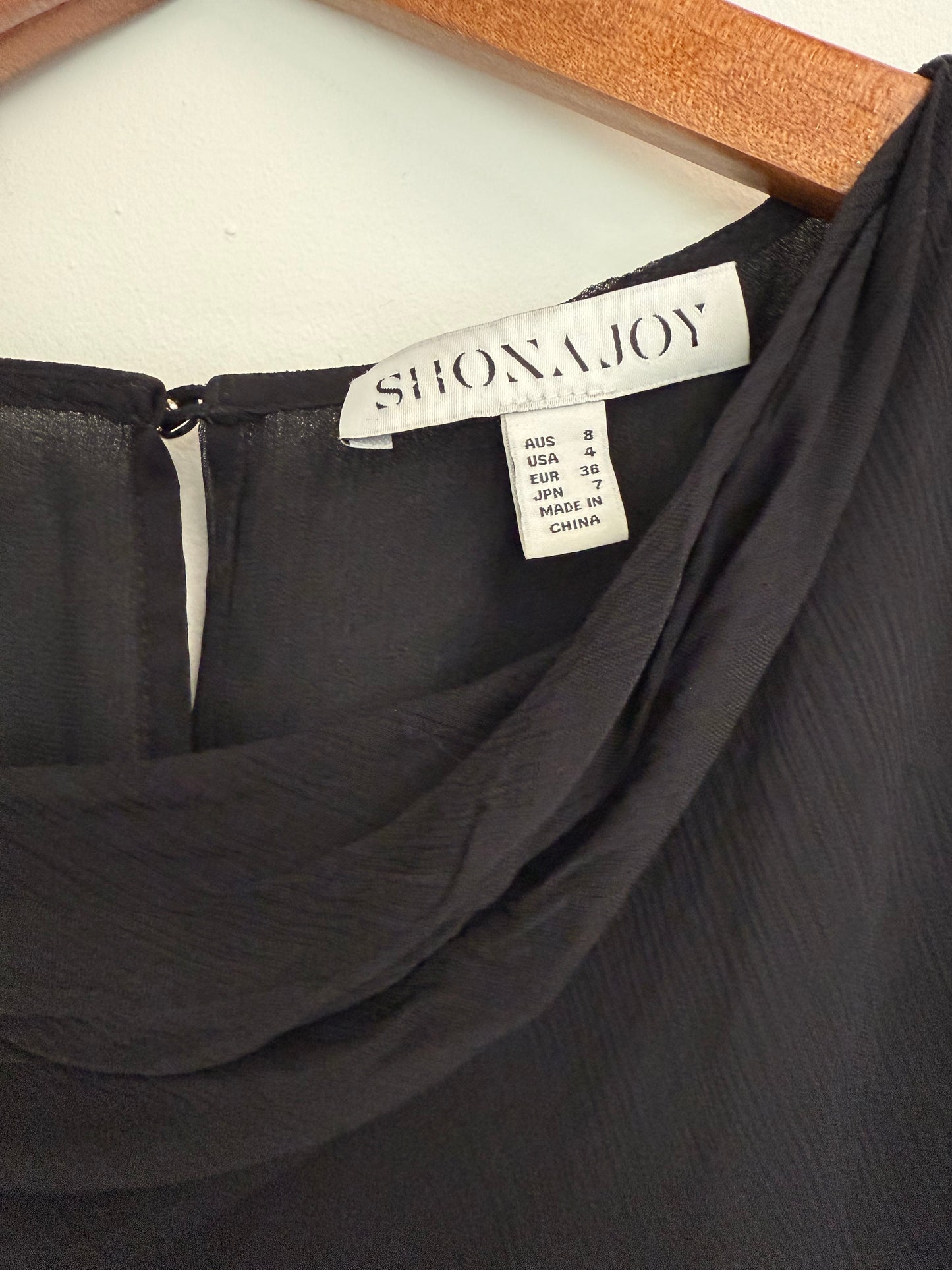 Shona joy black maxi dress (pre-owned)