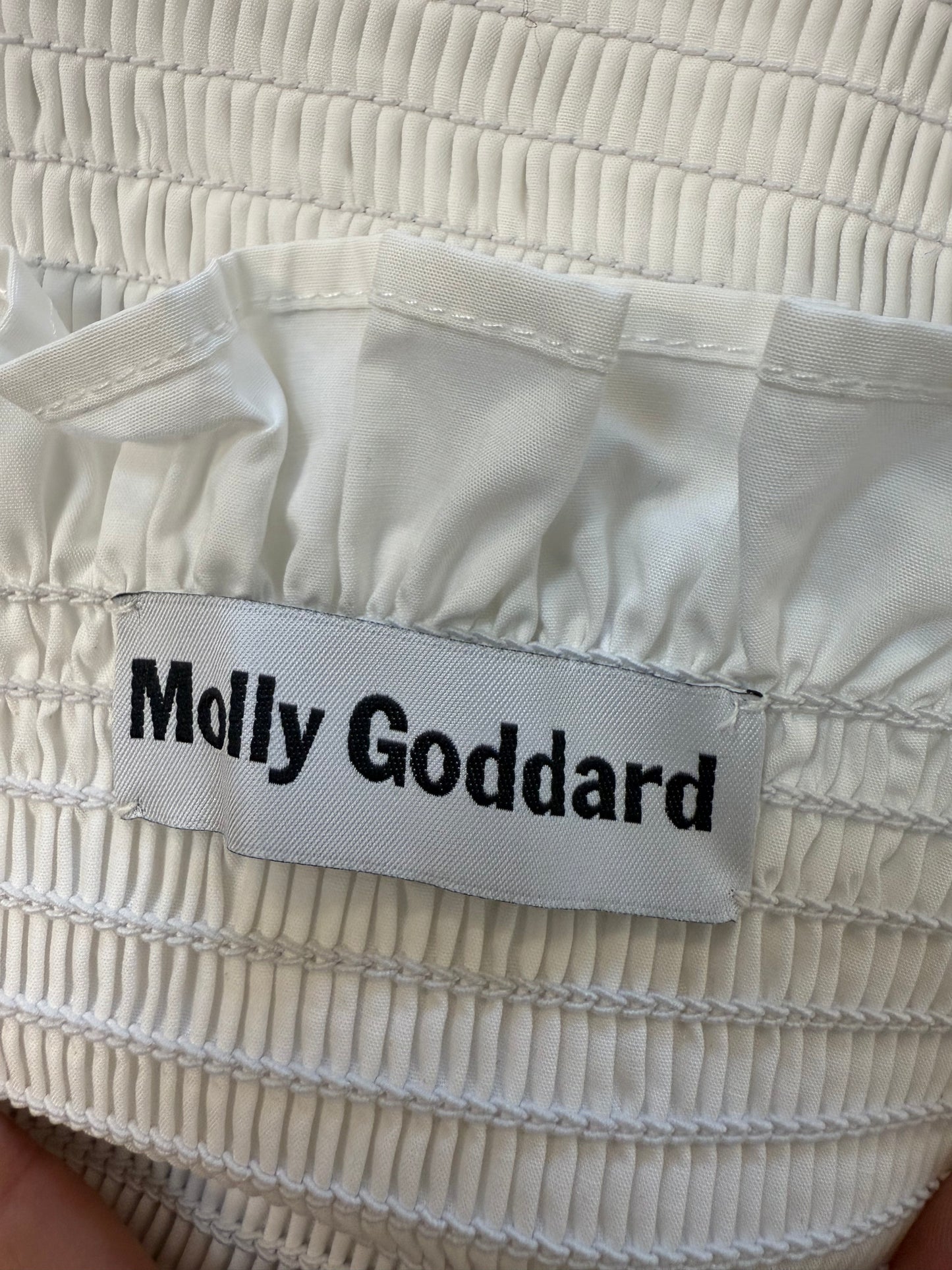Molly Goddard white cotton crop top (pre-owned)