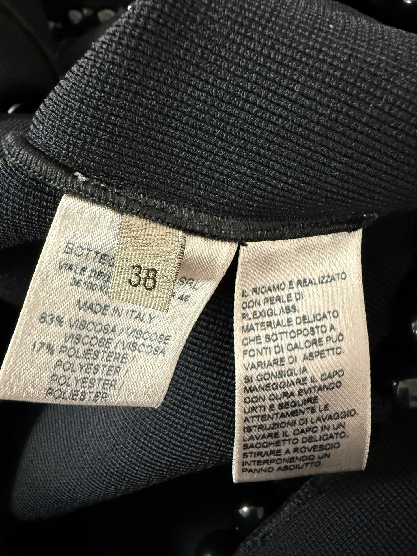 Bottega Veneta knit black midi dress (pre-owned)