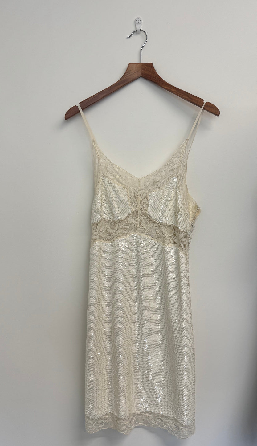 Ashish Cream sequin cami dress (pre-owned)