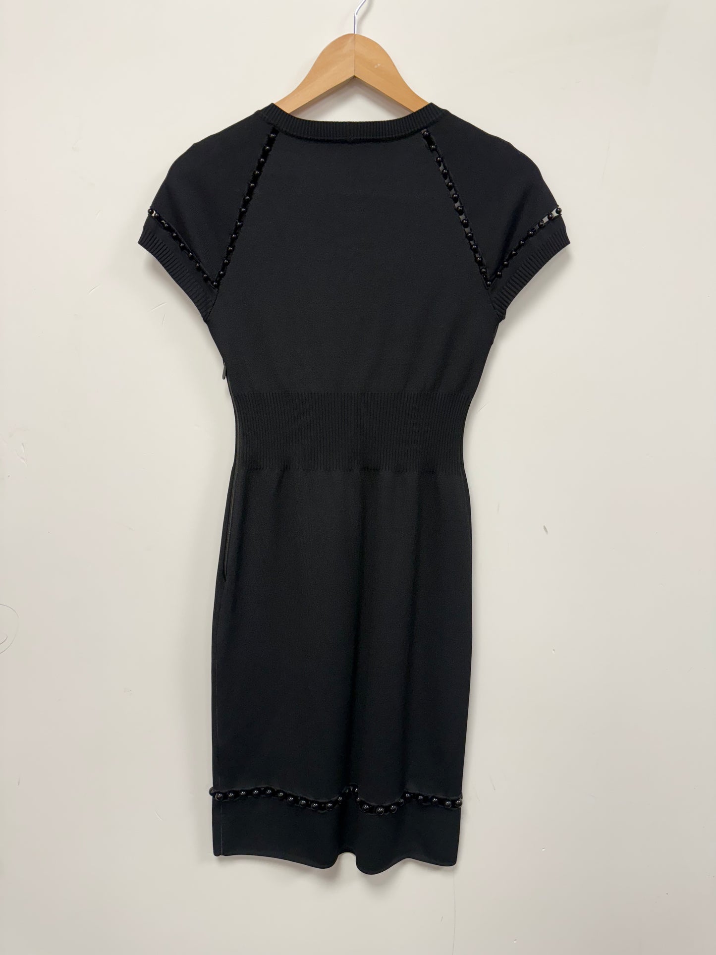 Bottega Veneta knit black midi dress (pre-owned)