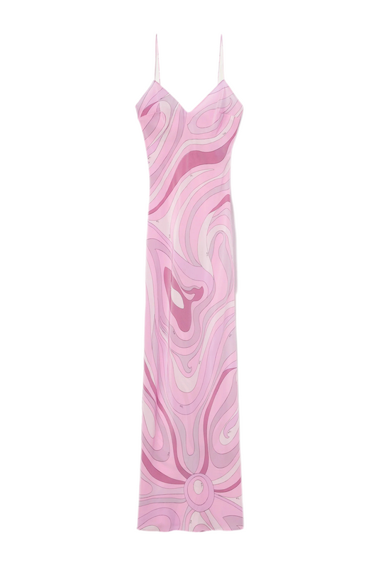 Pucci print silk dress pink (Pre-owned)