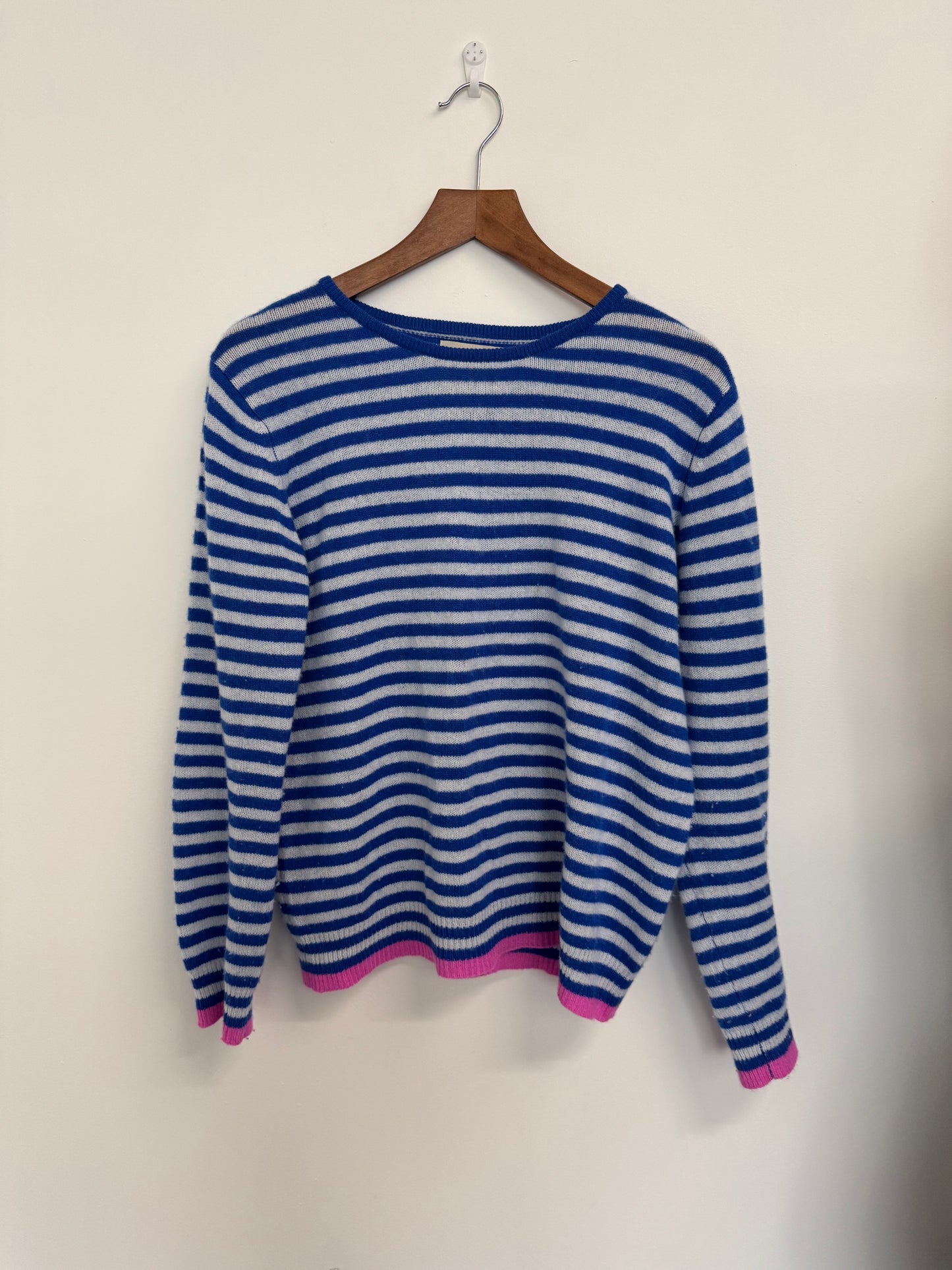 Jumper 1234 Blue and white stripe cashmere jumper (pre-owned)