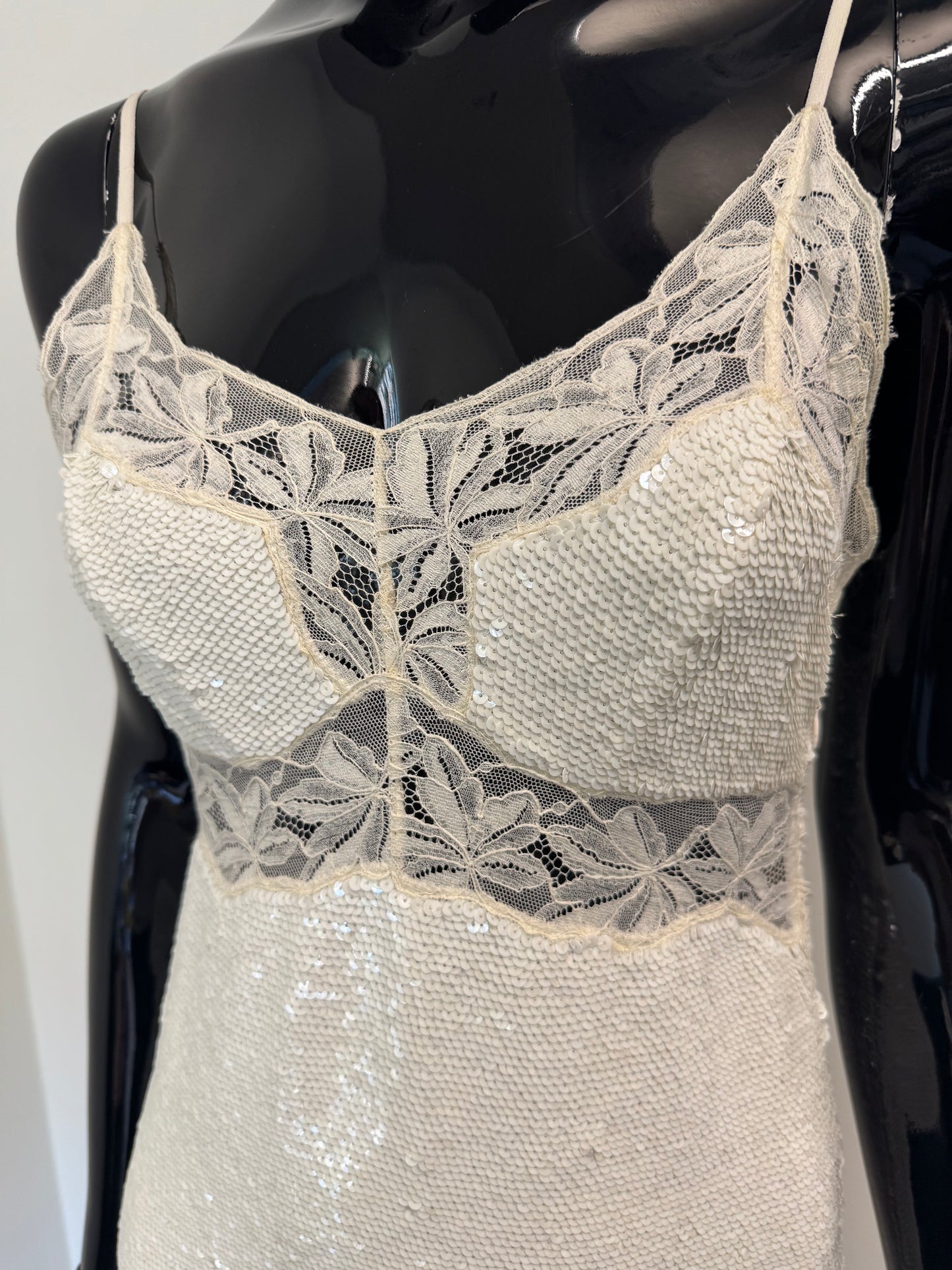Ashish Cream sequin cami dress (pre-owned)