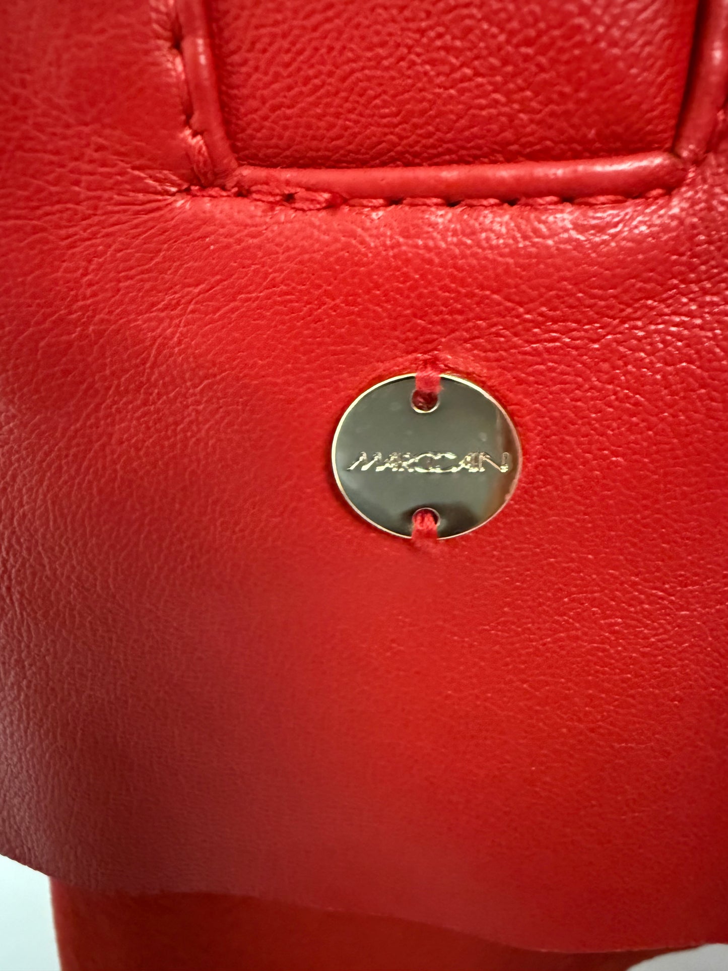 Marc Cain red leather jacket (pre-owned)
