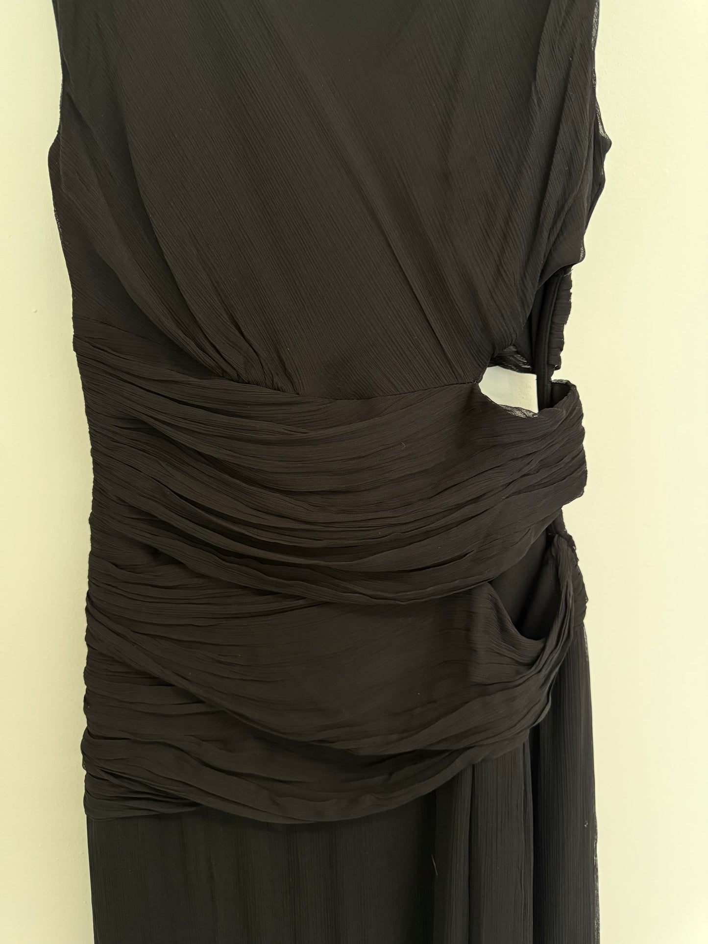 Shona joy black maxi dress (pre-owned)