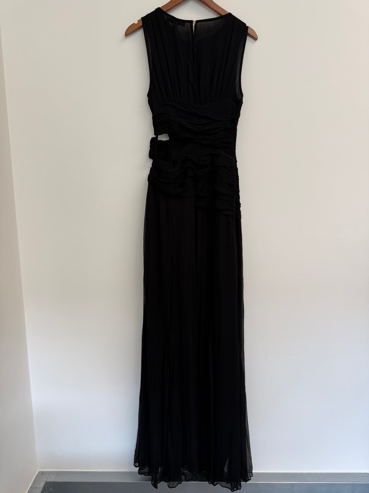 Shona joy black maxi dress (pre-owned)