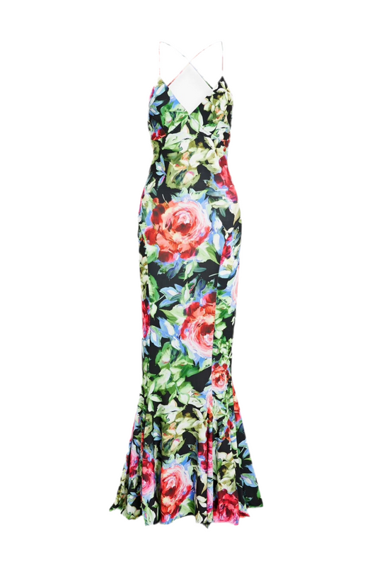 Norma Kamali floral maxi dress