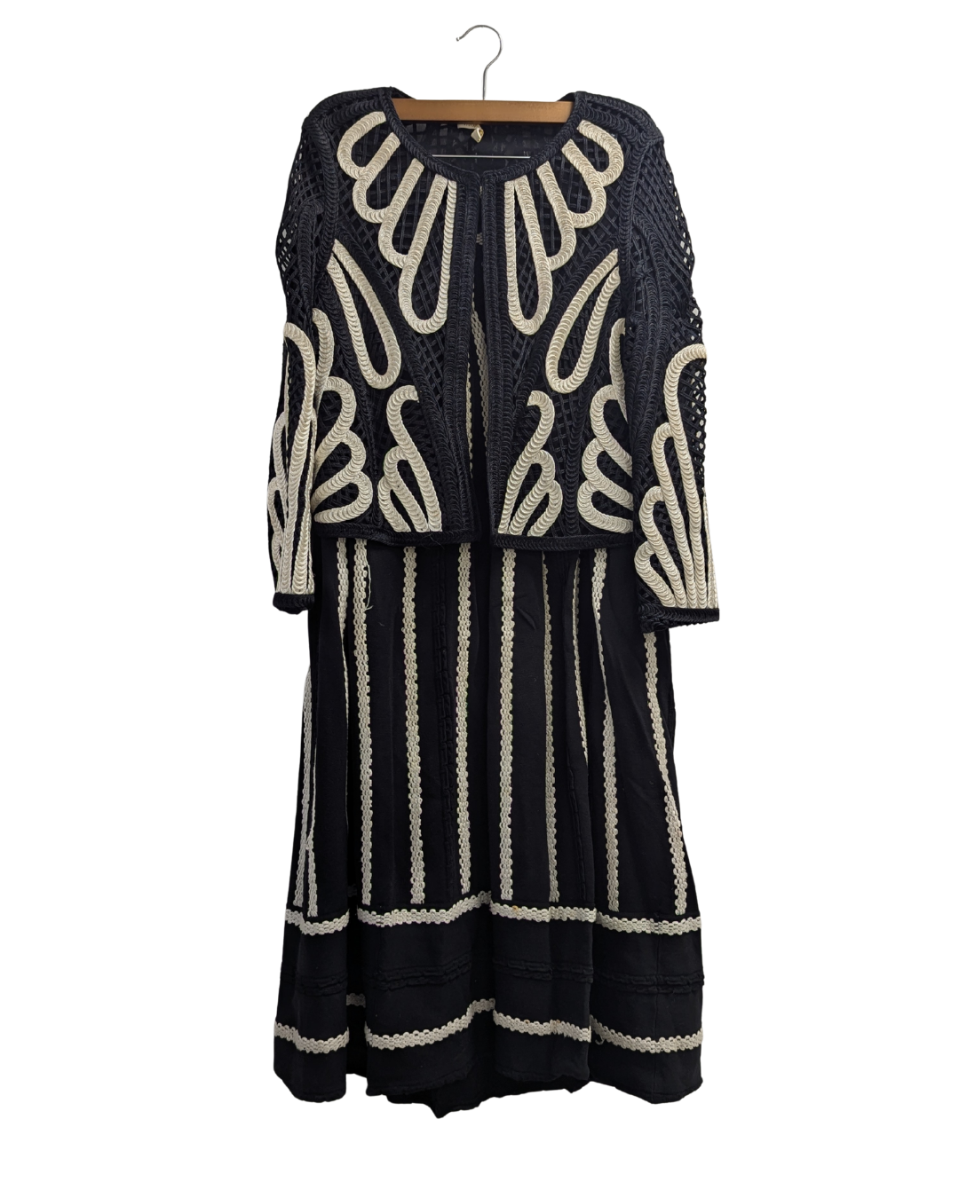 Maje monochrome jacket and skirt