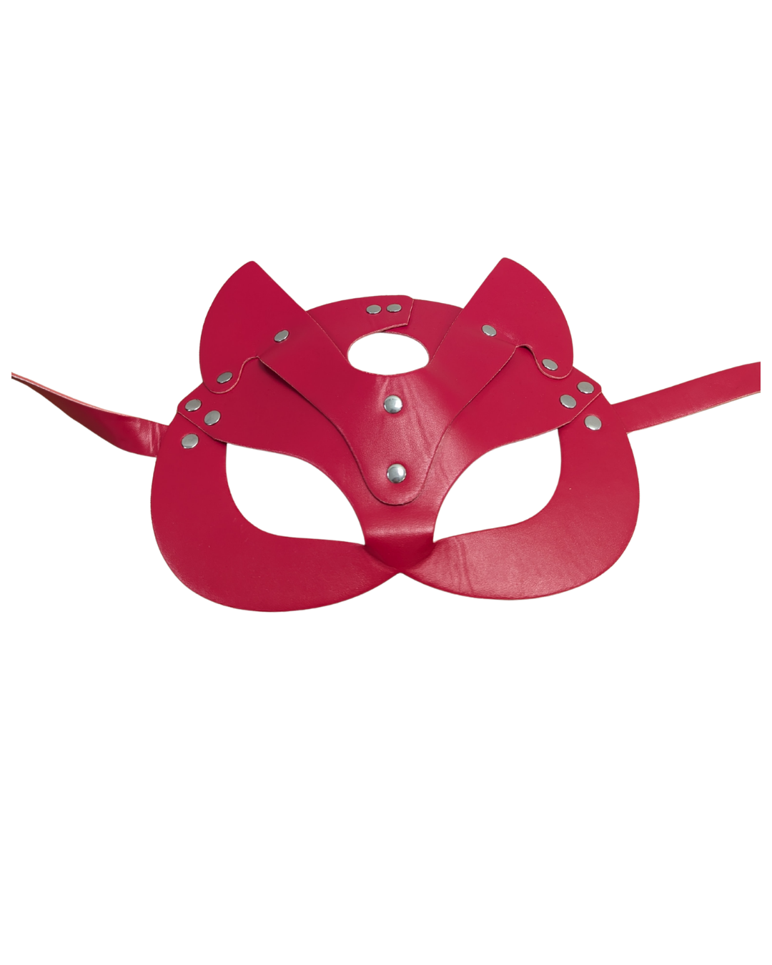 Red leather mask