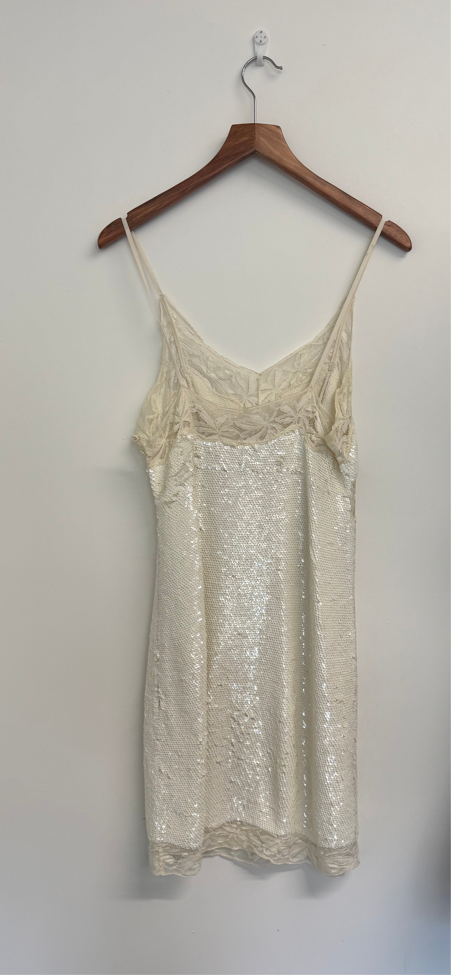 Ashish Cream sequin cami dress (pre-owned)