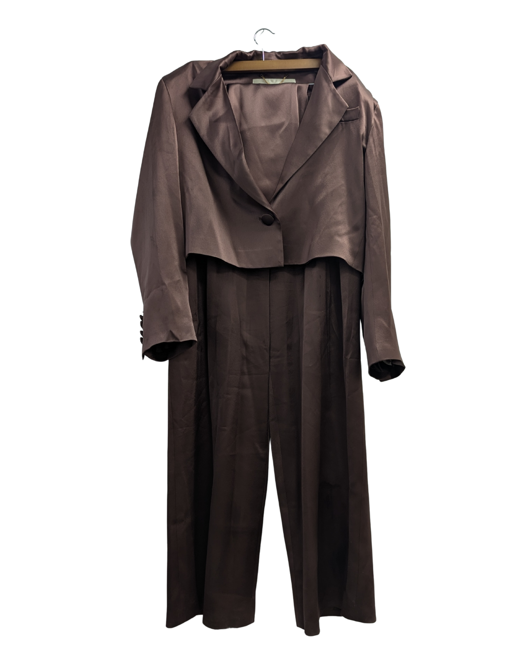 By Keara brown satin suit