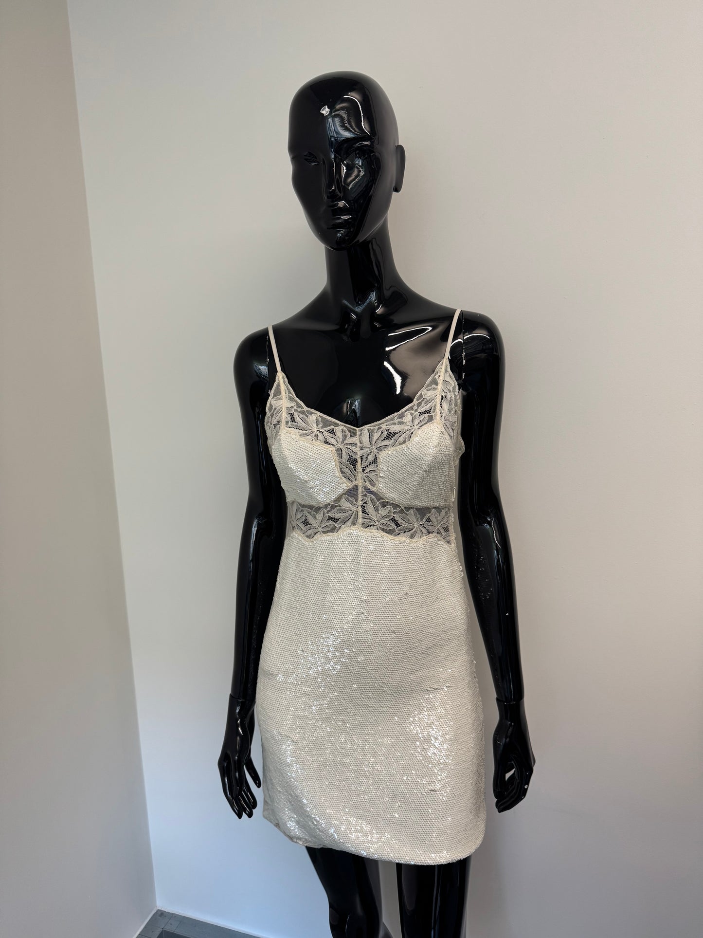 Ashish Cream sequin cami dress (pre-owned)