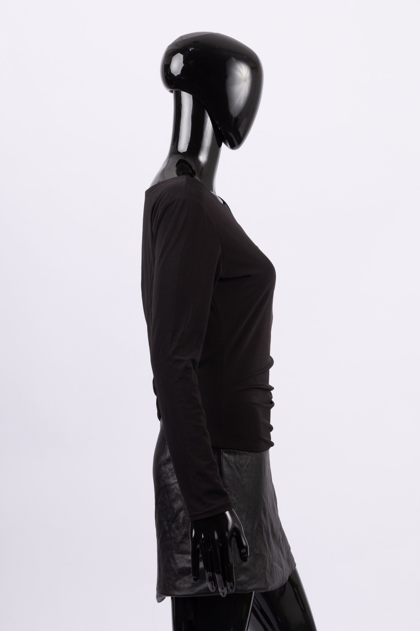 Helmut Lang leather insert dress (pre-owned)