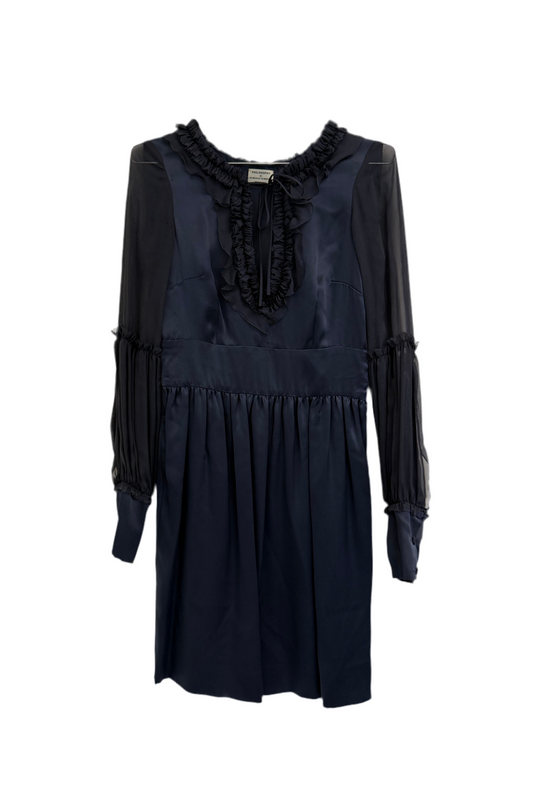 Alberta Ferretti teal silk tunic (pre-owned)