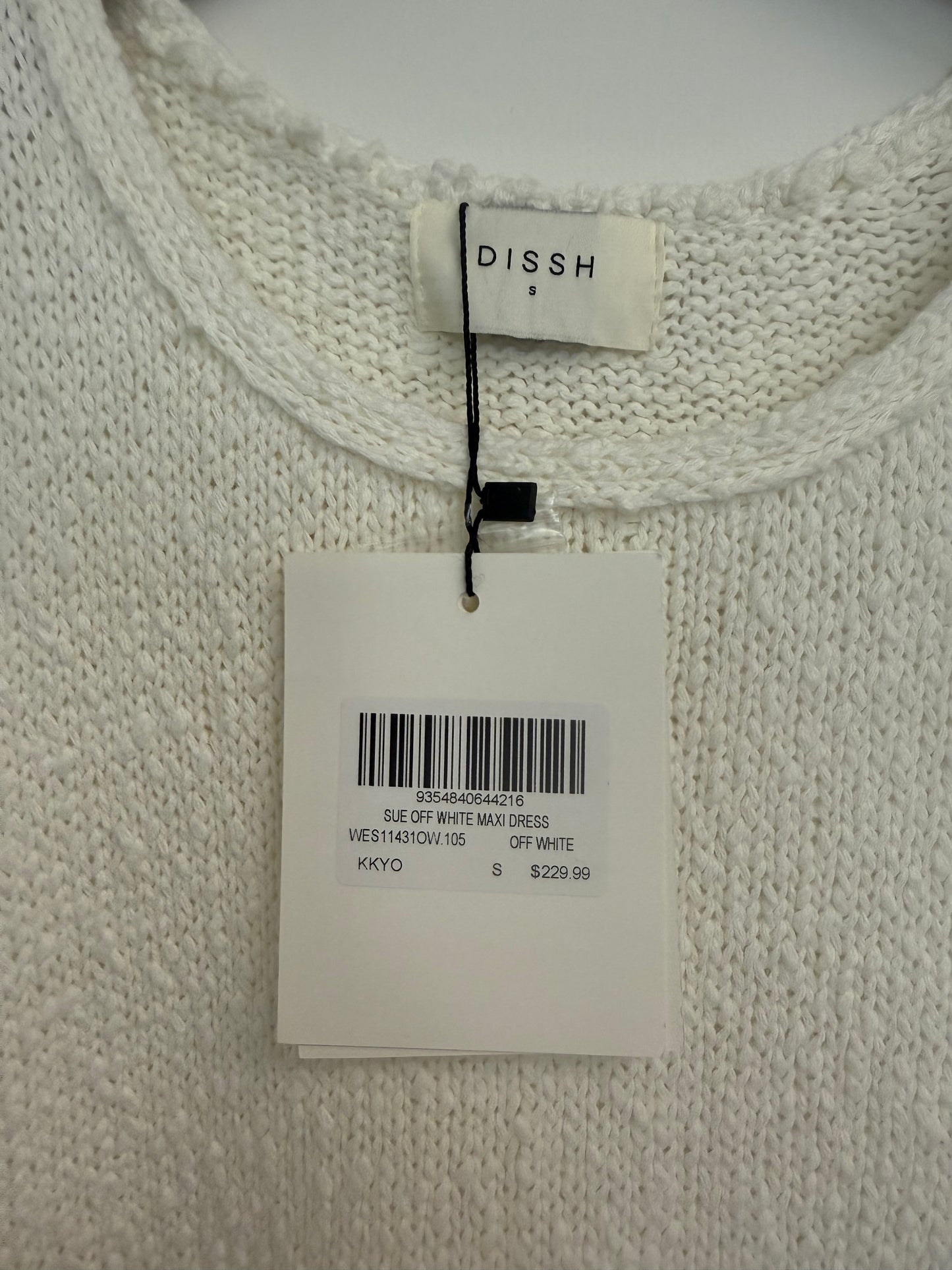 Dissh Sue off white maxi dress (pre-owned)