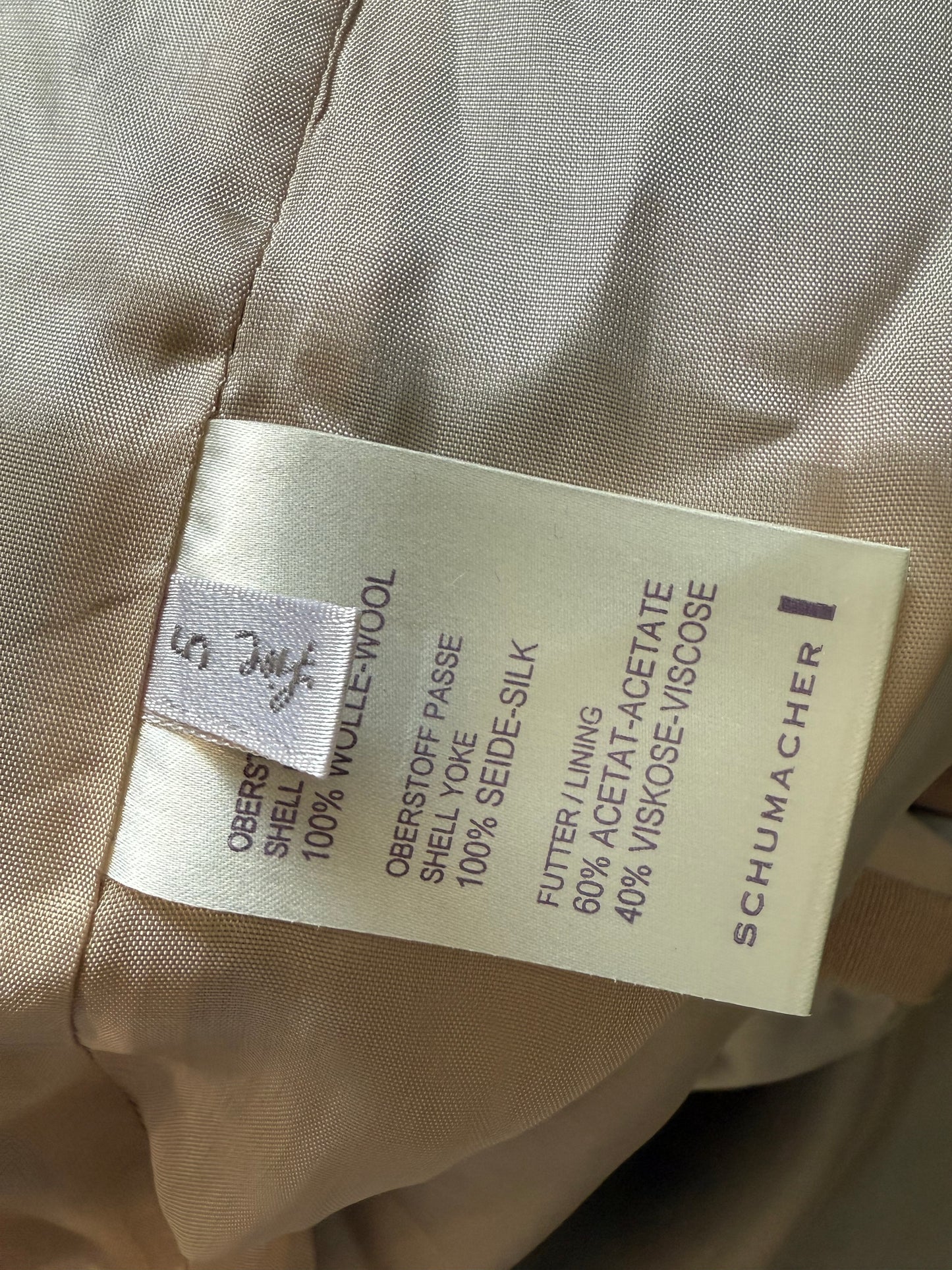 Schumacher blue crepe shift dress (pre-owned)