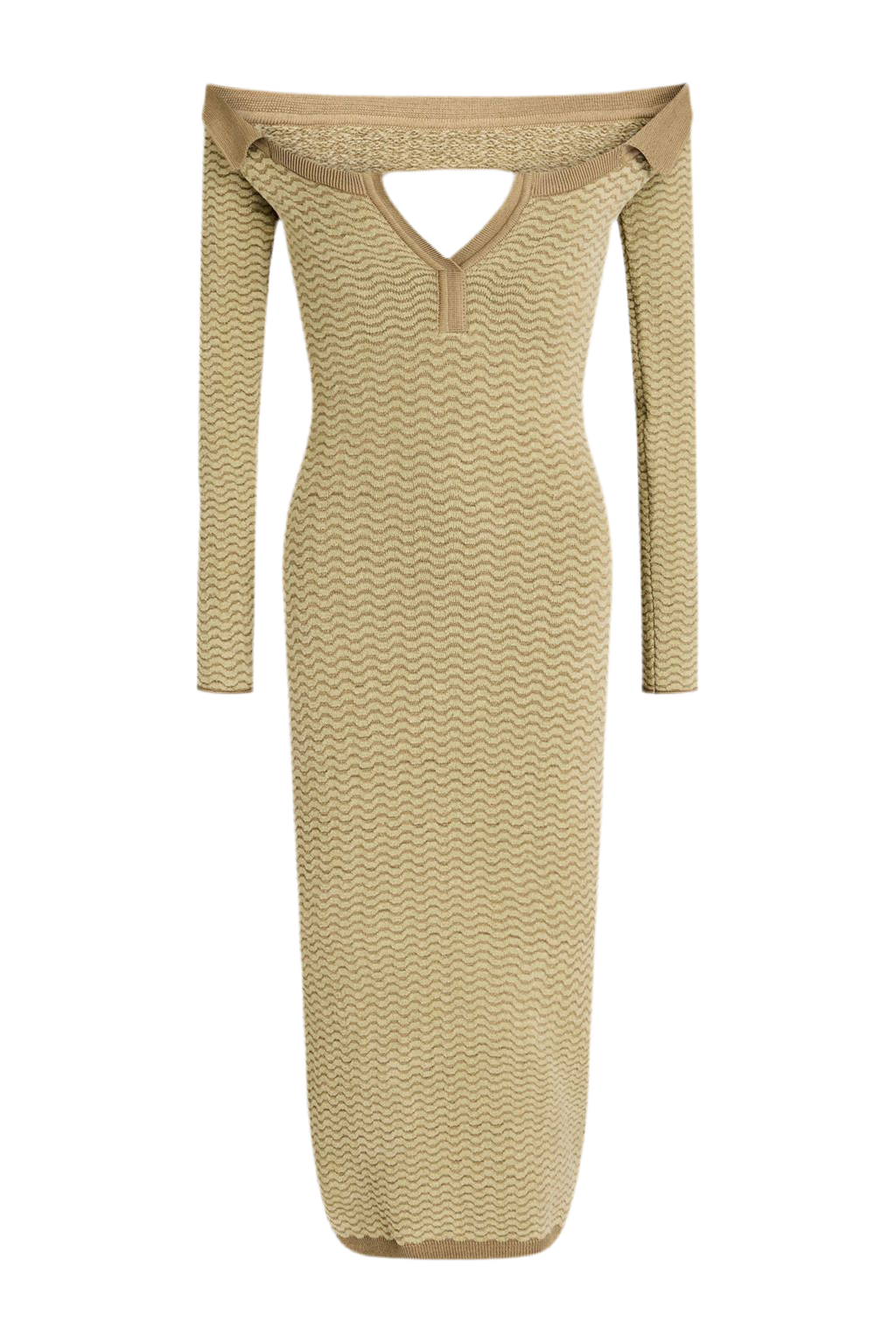 Jacquemus La Robe Maille Pampero off-the-shoulder dress (pre-owned)