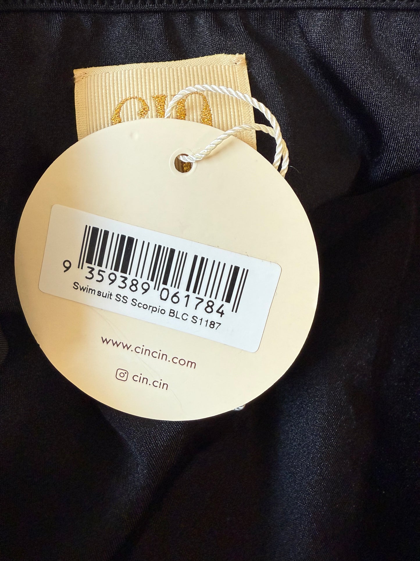 Cin Cin black belted swimsuit (pre-owned)
