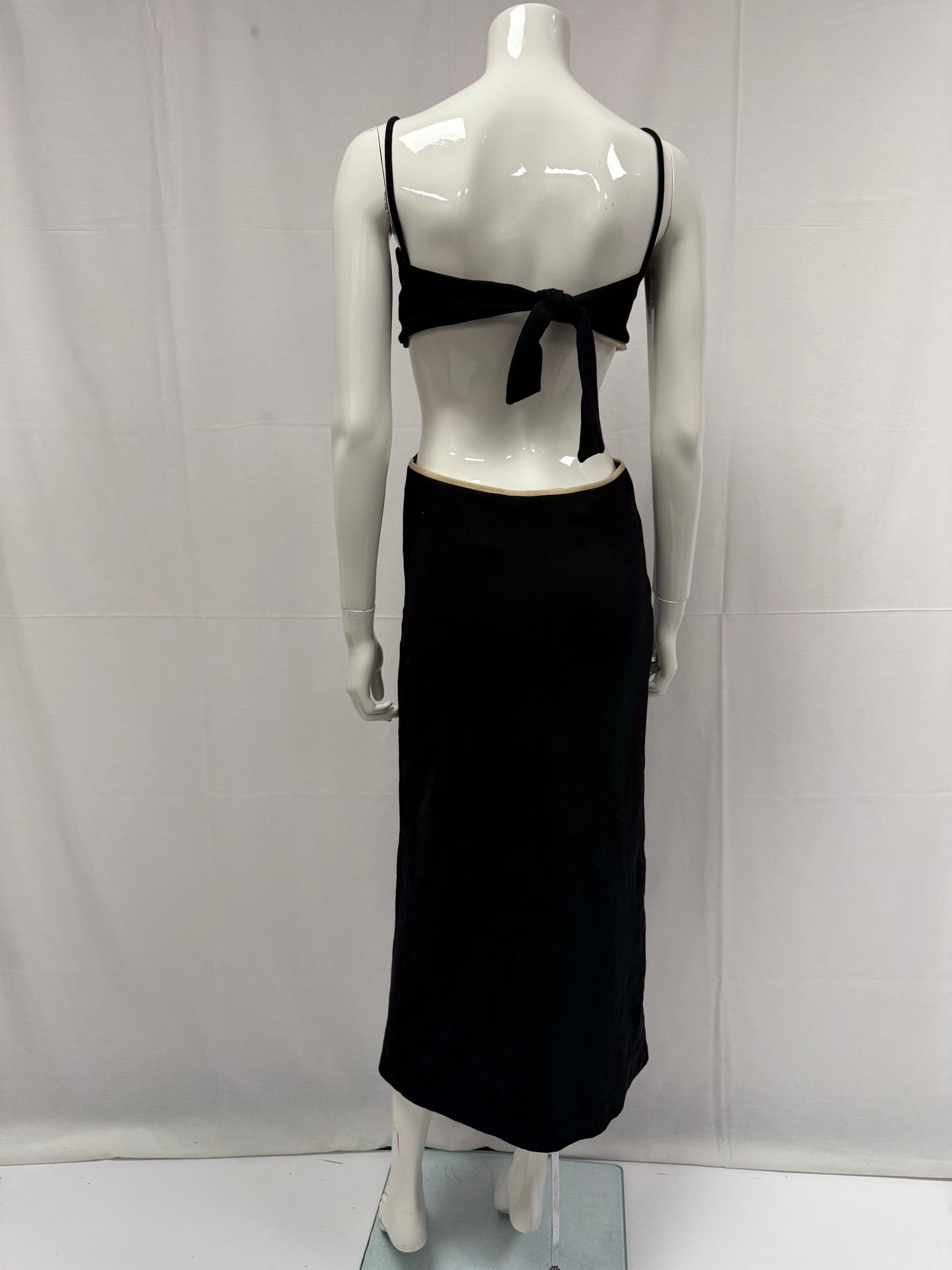 Johanna Ortiz black midi sundress (pre-owned)