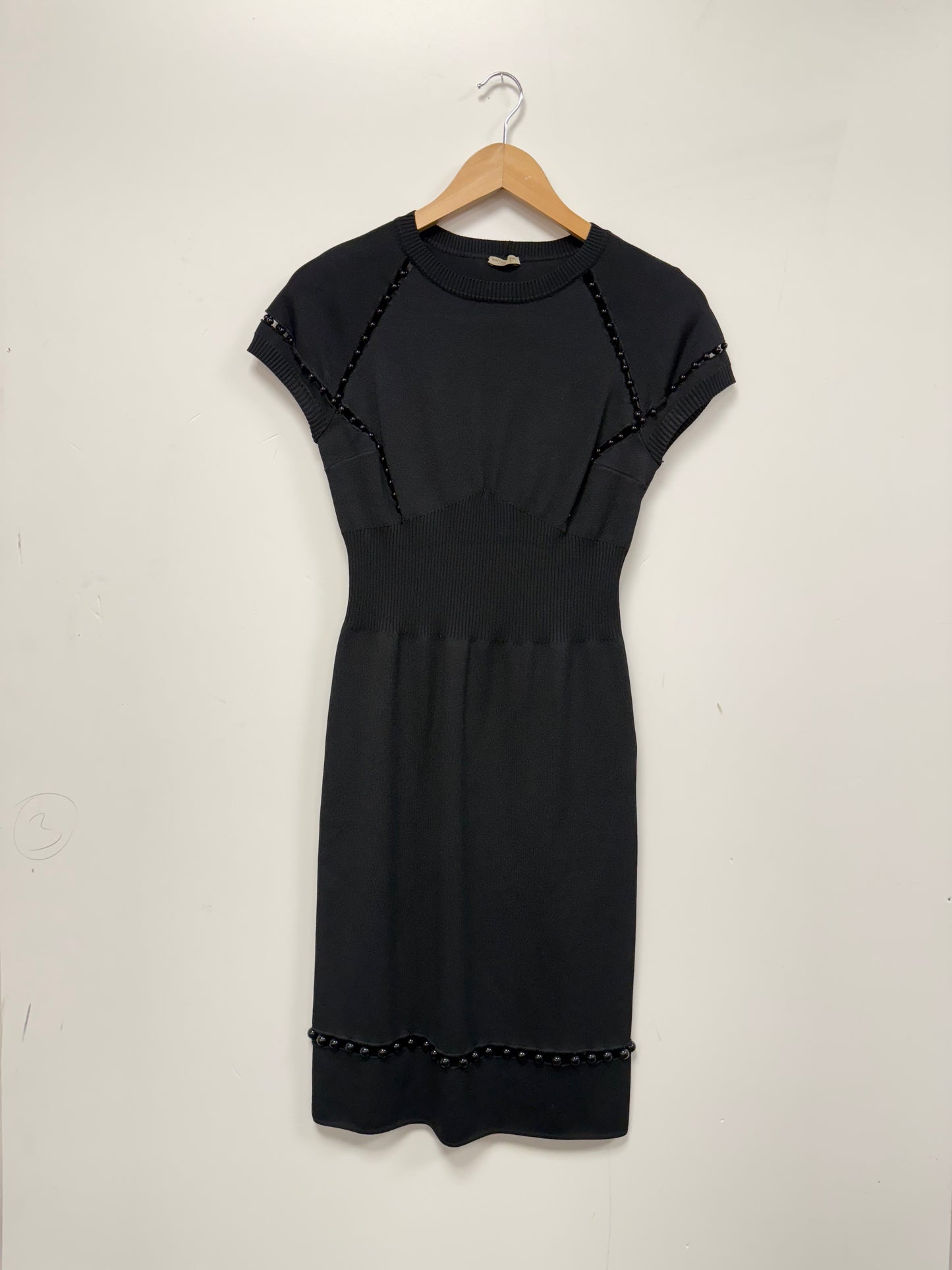 Bottega Veneta knit black midi dress (pre-owned)