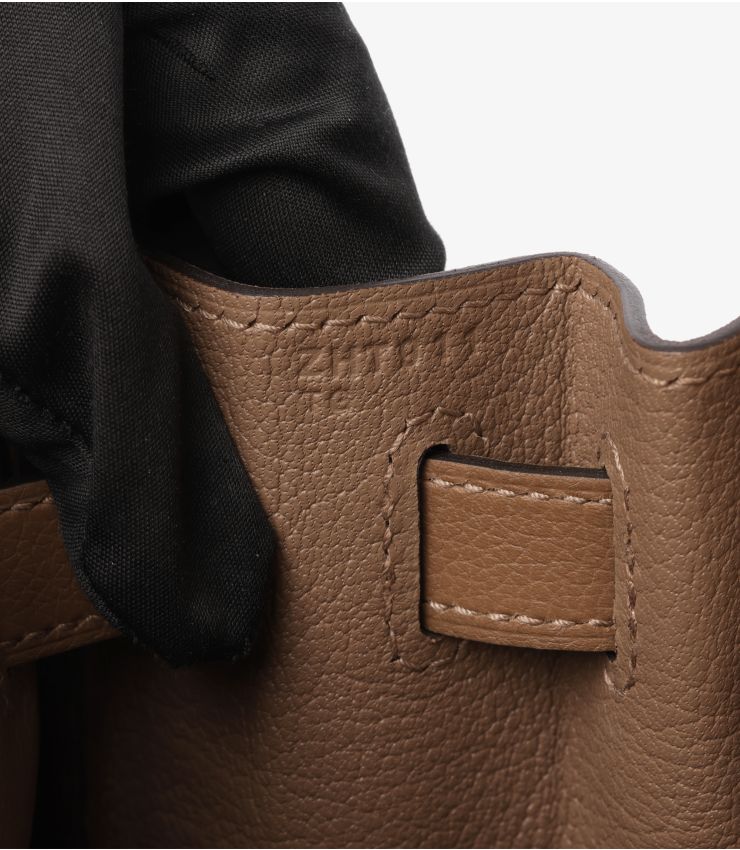 Hermes Beige De Weimar Evercolour Leather Kelly 28cm Retourne