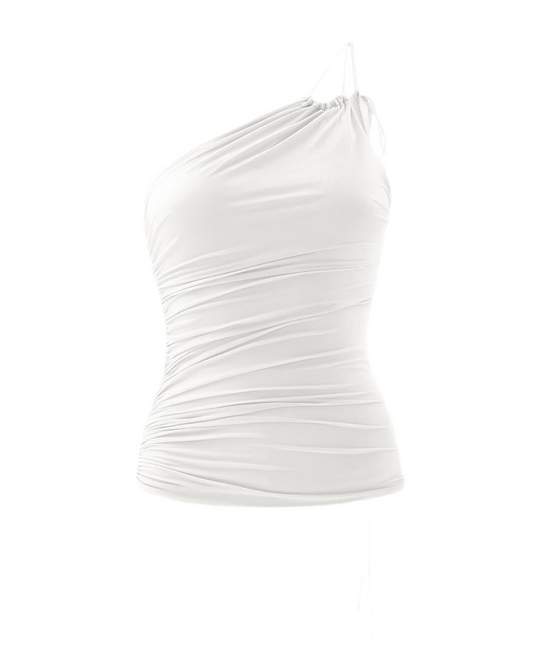 Cultnaked White one shoulder top (pre-owned)