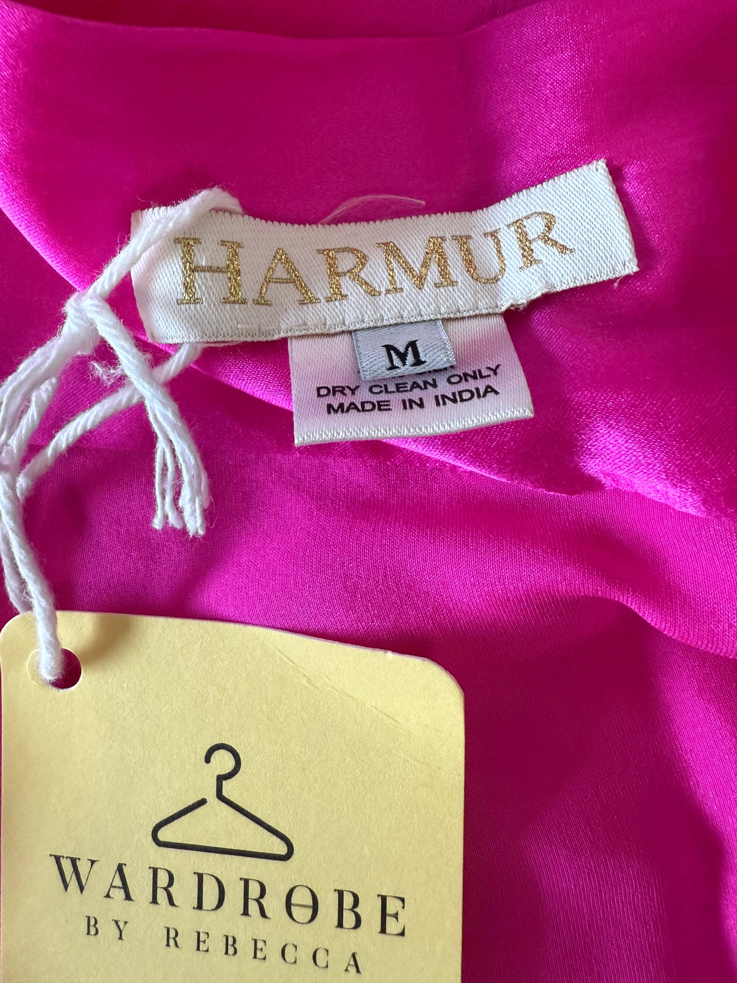 Harmur pink silk top and skirt set (pre-owned)