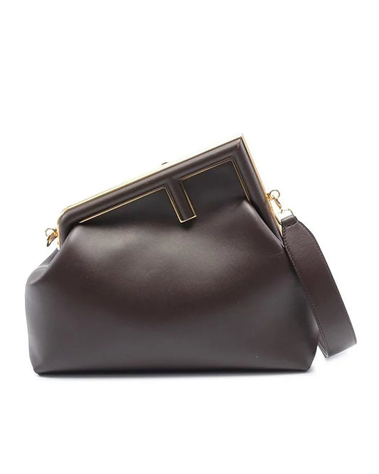 Fendi first brown leather bag (pre-owned)
