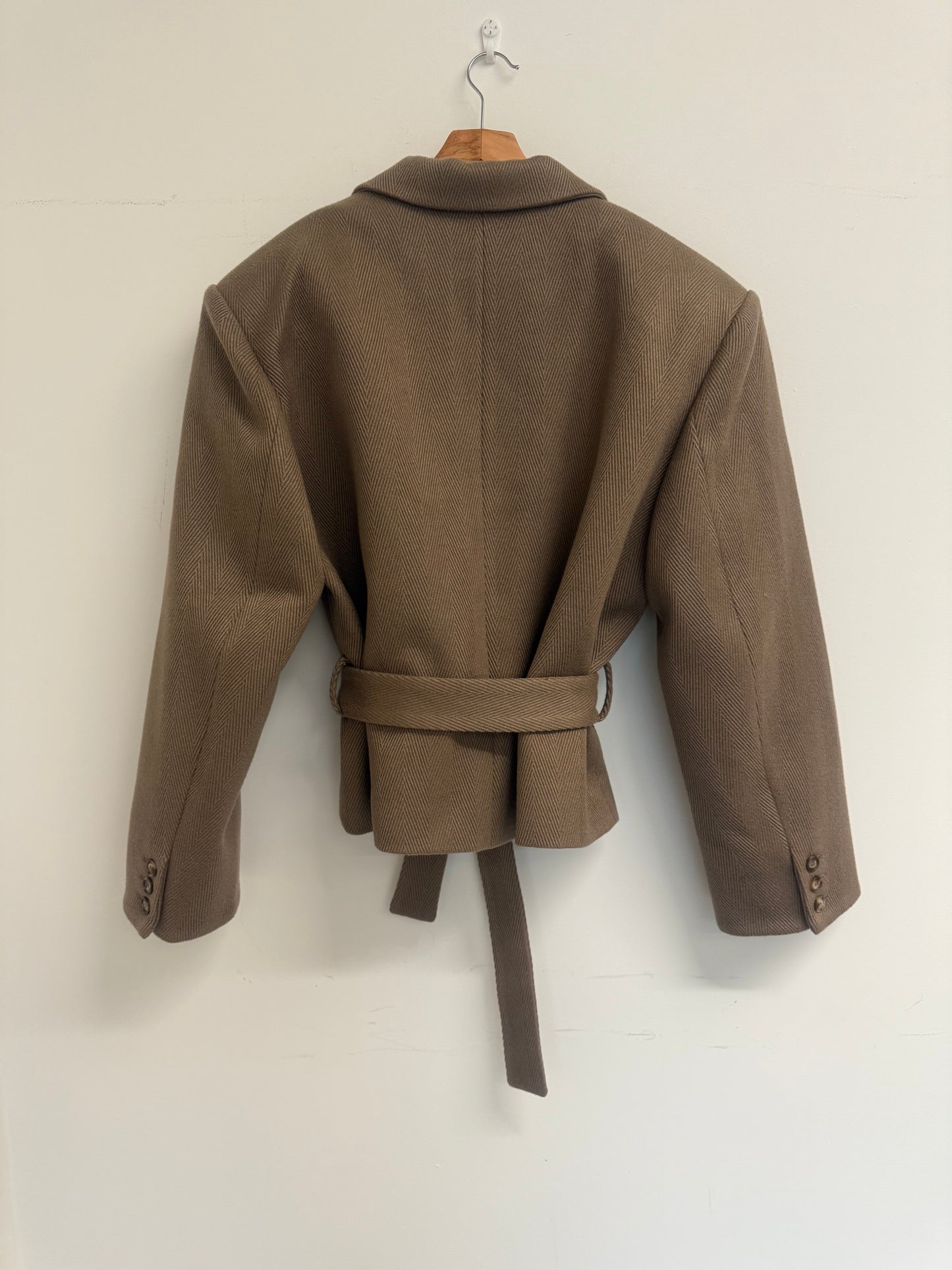 Arakii brown belted jacket (pre-owned)