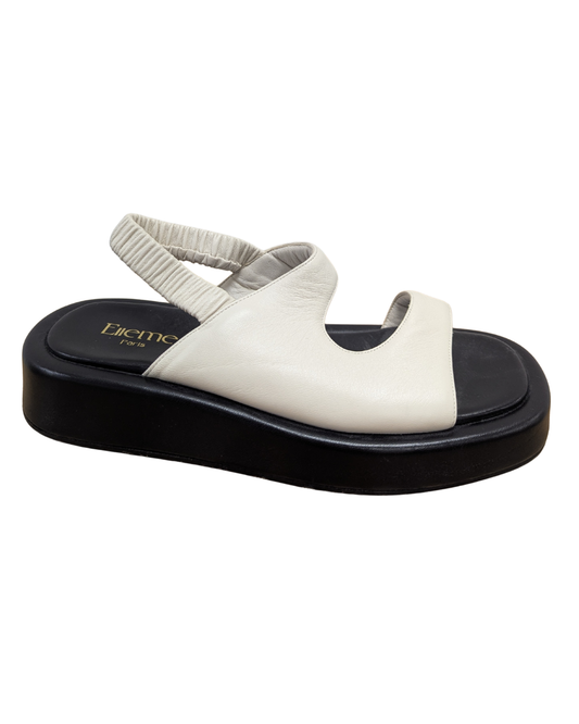Elleme White Leather Sandals