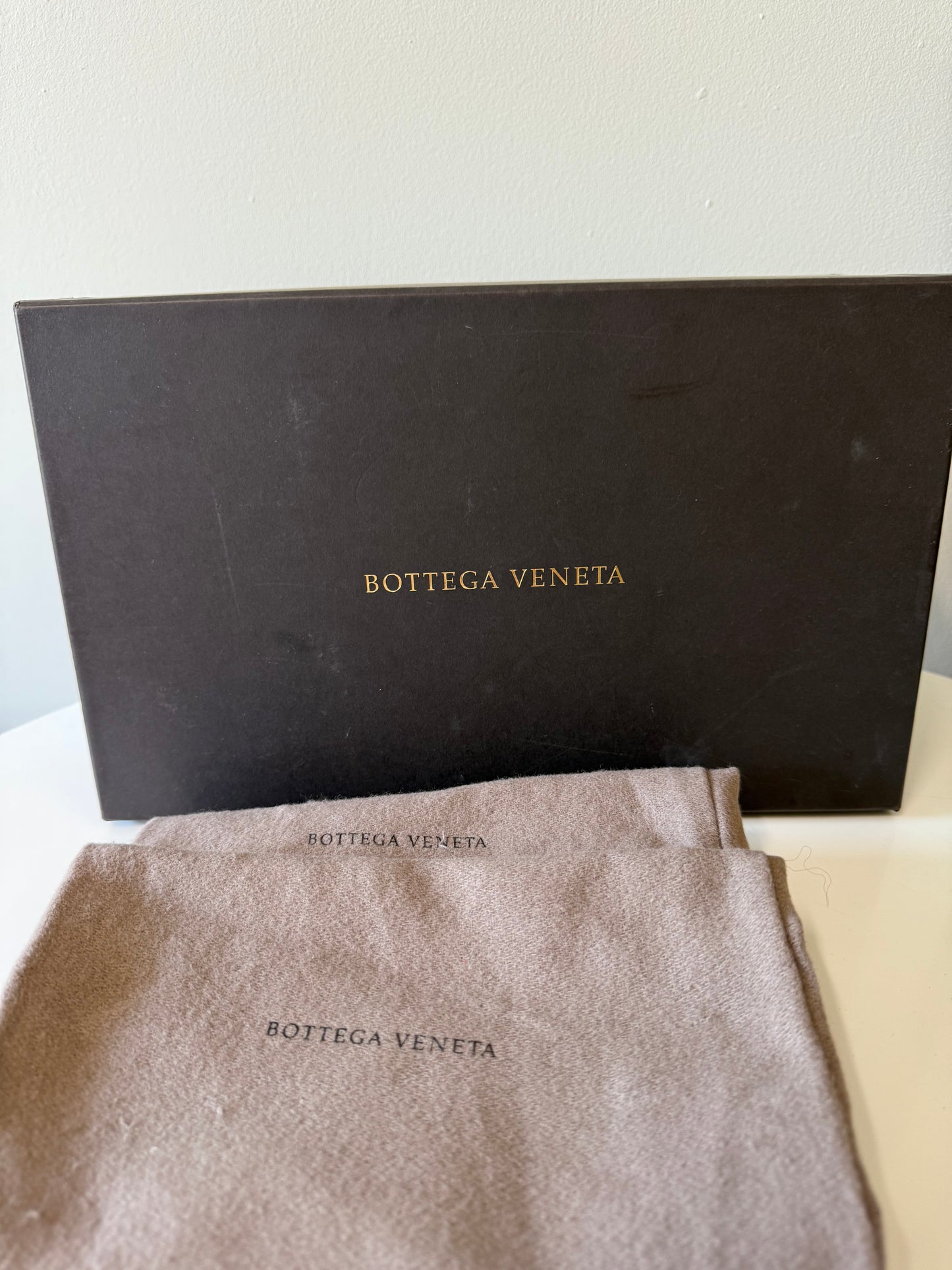 Bottega Veneta red square toe sandals (pre-owned)