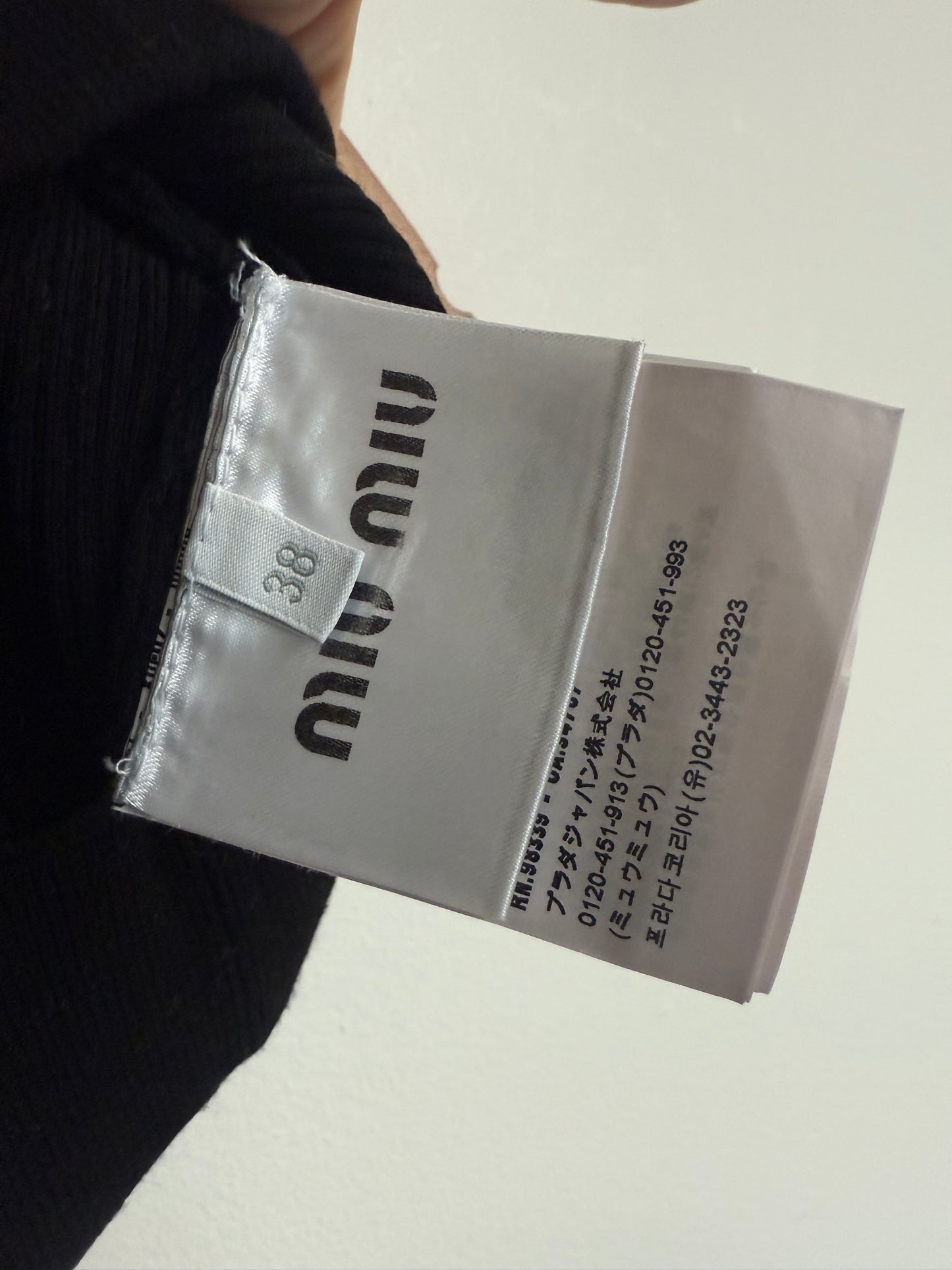 Miu miu viscose crop top (pre-owned)