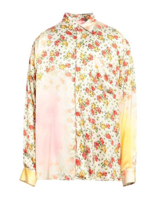 Marni oversize satin floral shirt (pre-owned)
