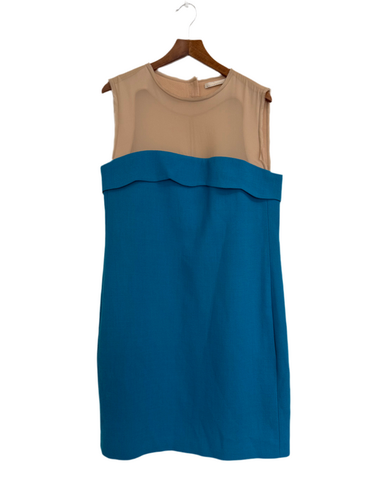 Schumacher blue crepe shift dress (pre-owned)