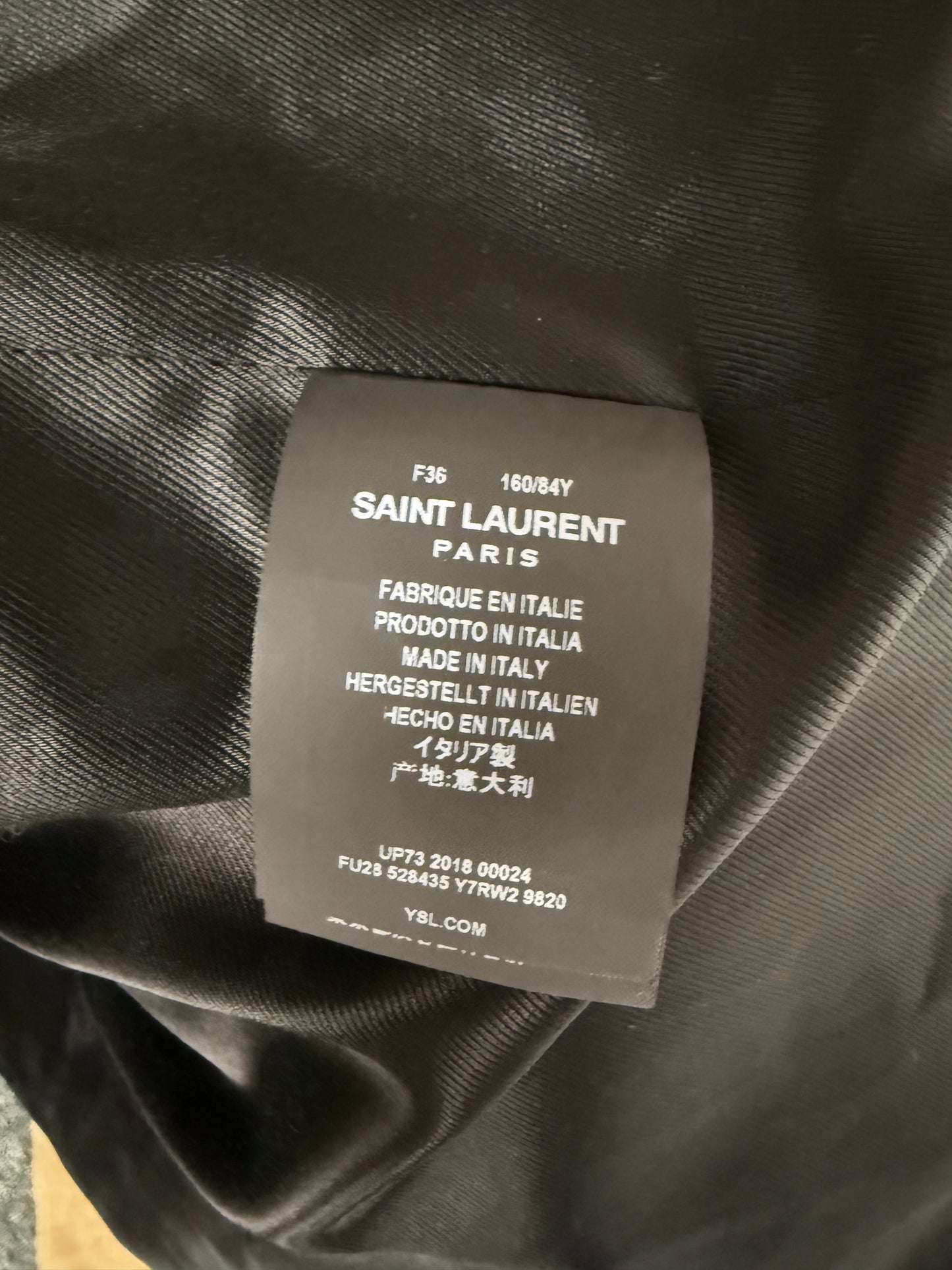 Saint Laurent Shearling Double Breasted Coat (pre-owned)
