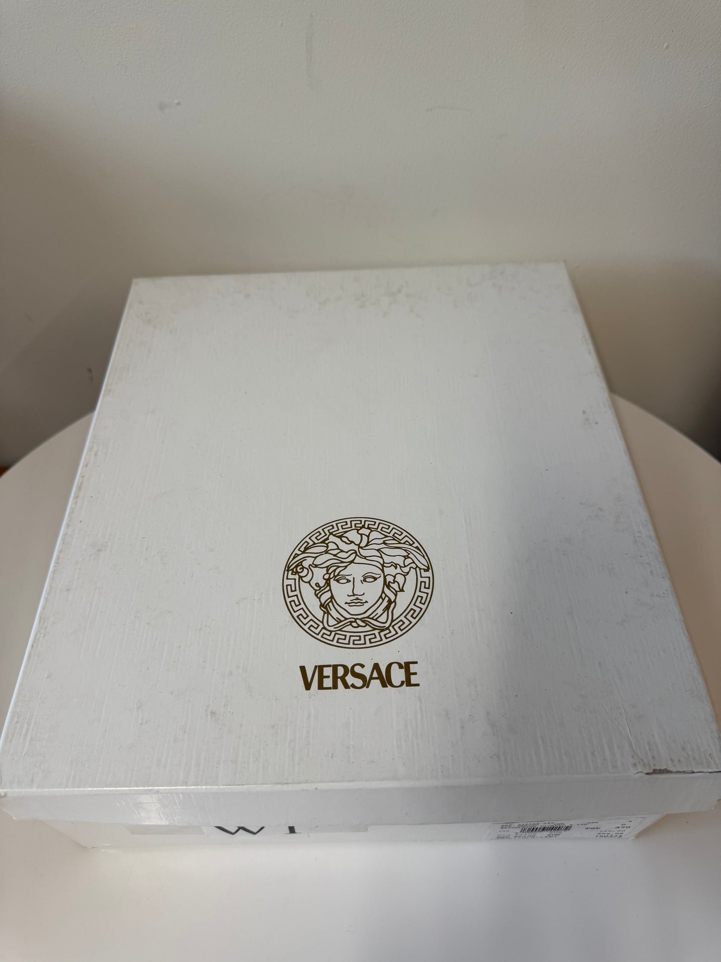 Versace caramel heeled ankle boots (pre-owned)