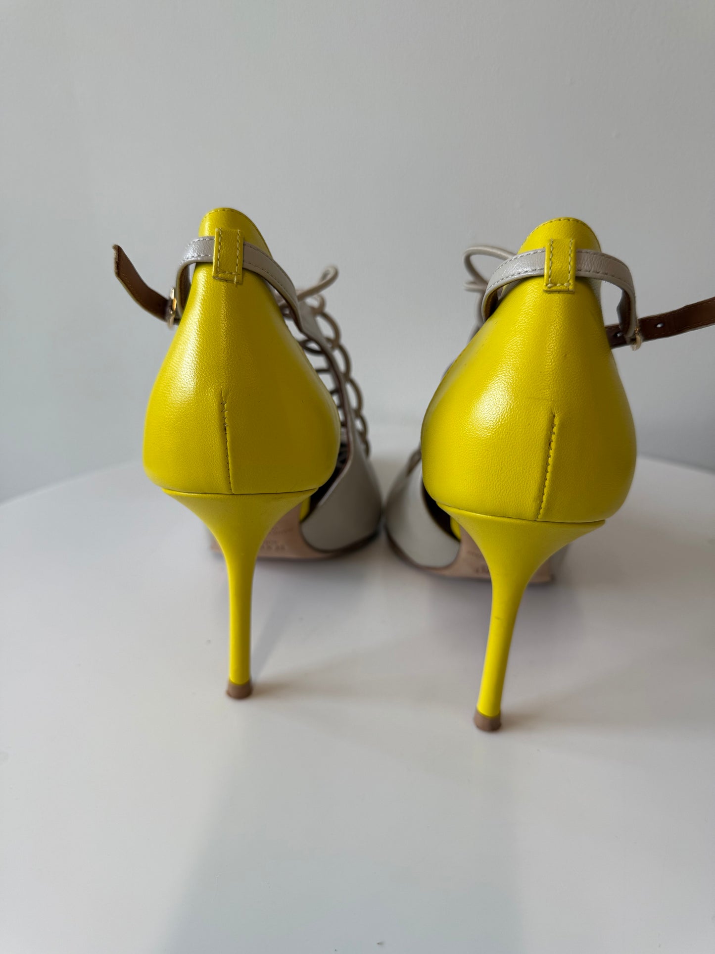 Malone Souliers Montana 85 lace up nappa leather pumps (pre-owned)