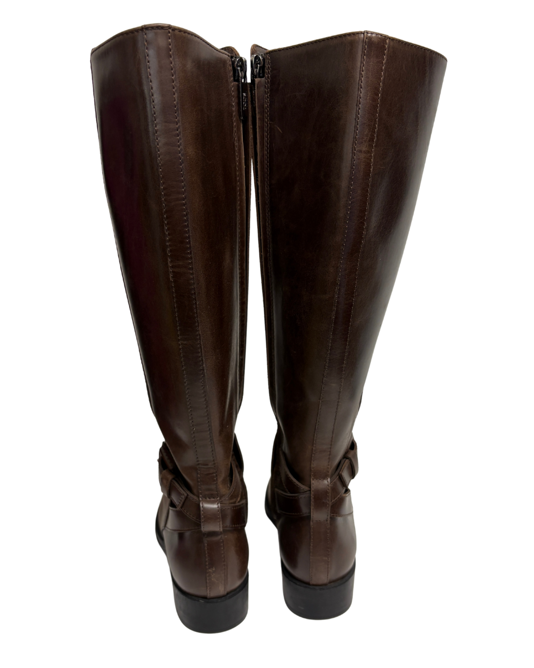 Tods Brown Leather Riding Boots