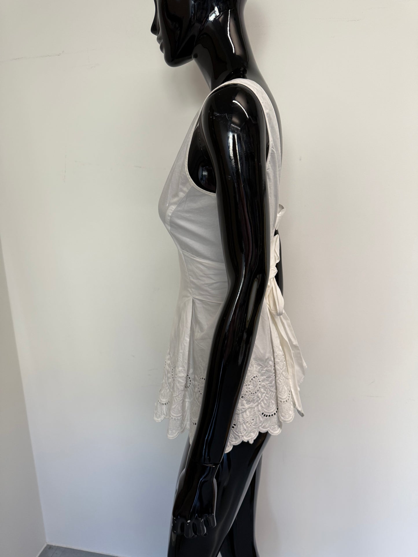 Alberta Ferretti white cotton top (pre-owned)