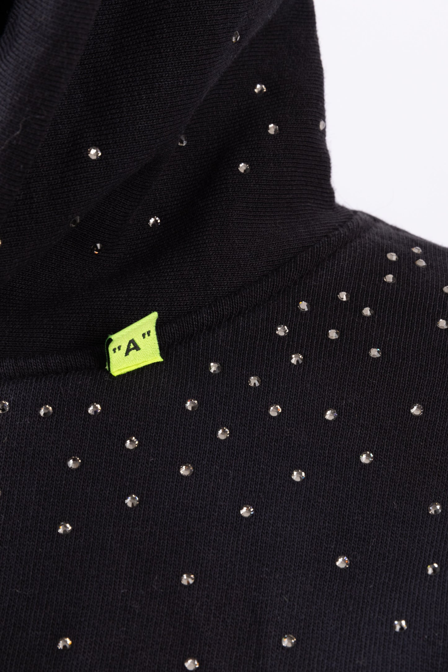 Off-White Ombre Embellished Cotton Jersey Hoodie (pre-owned)