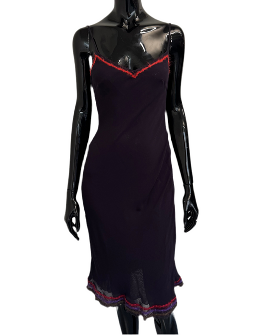 Moschino plum cami midi dress (pre-owned)