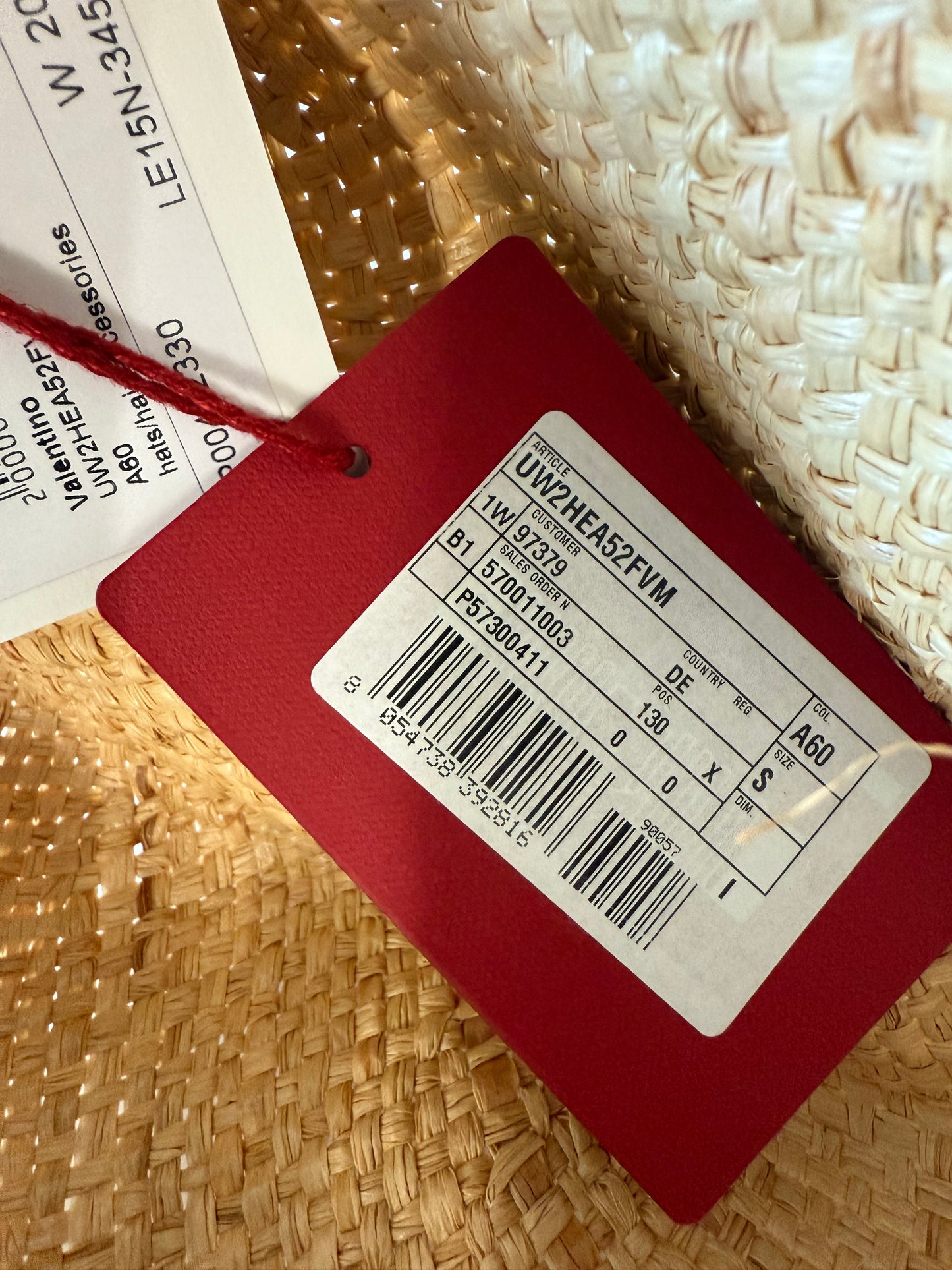 Valentino Garavani woven hat with scarf (pre-owned)