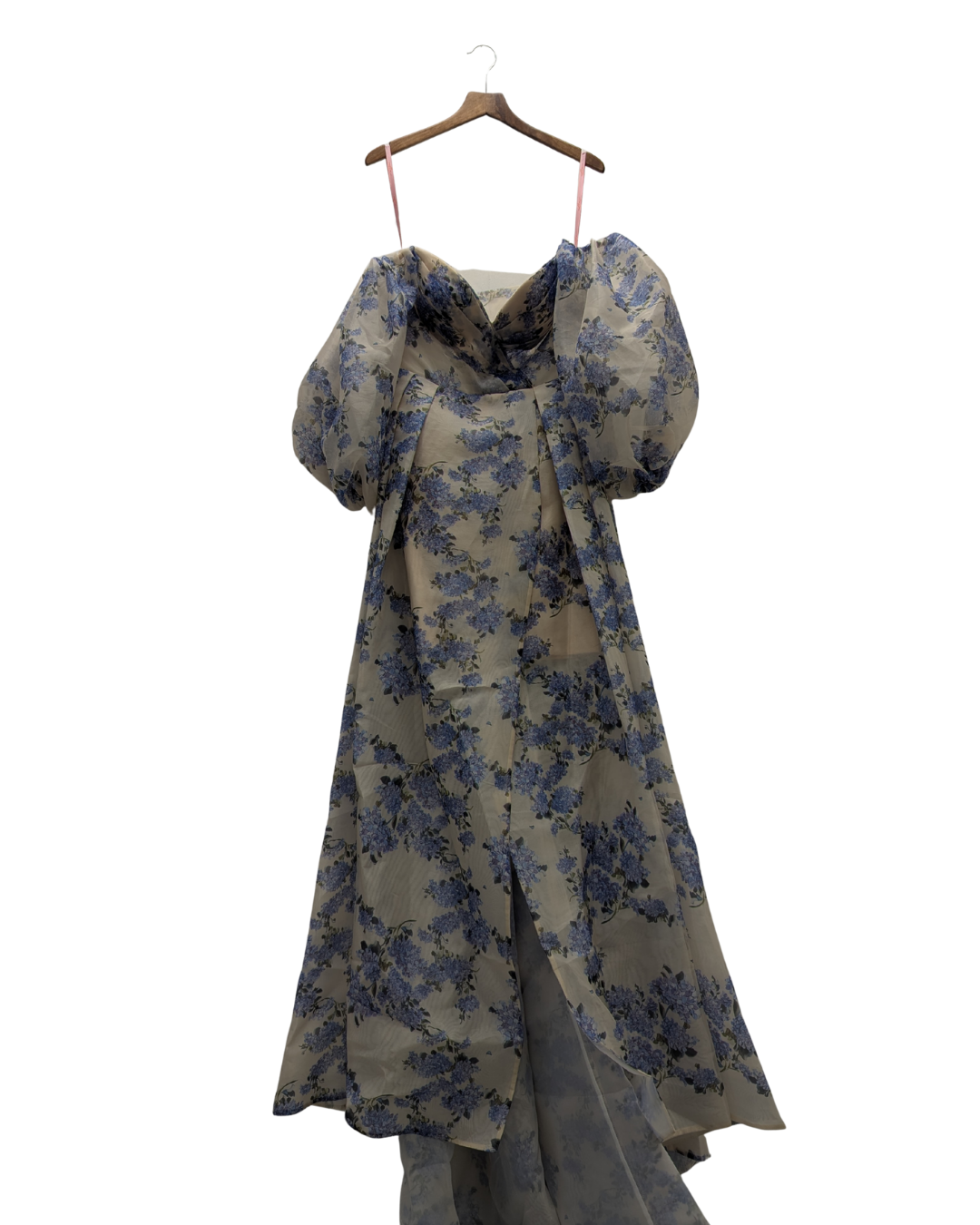 Blue floral dress