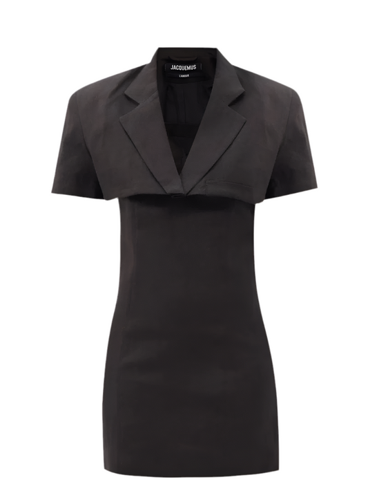 Jacquemus Gardian Cropped-Blazer Mini Dress (pre-owned)